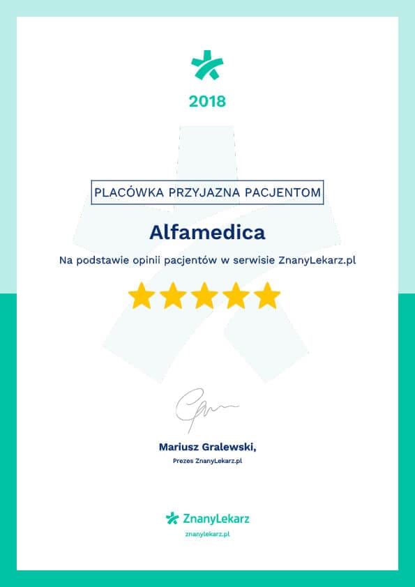 certyfikat znanylekarz.pl